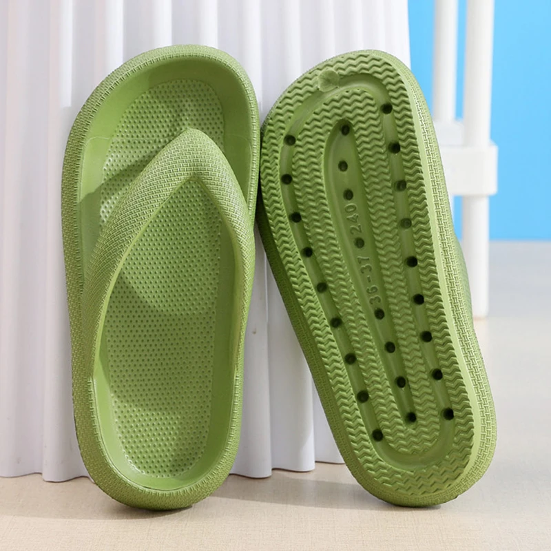 Men'S Shoes With Toes - 滑り止めプラットフォームビーチサンダル レディース 2026 夏 ソフトソール クラウドスリッパ