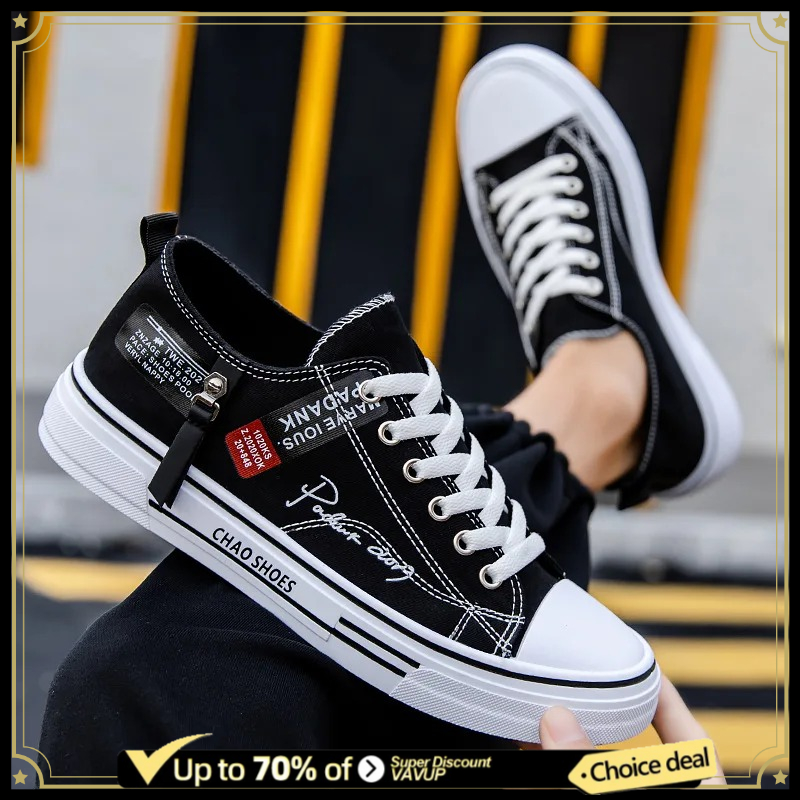 Canvas Sneaker High - ファッションメンズキャンバスシューズ夏通気性男性カジュアルシューズ屋外高品質スニーカー快適なロートップ男性テニスシューズ