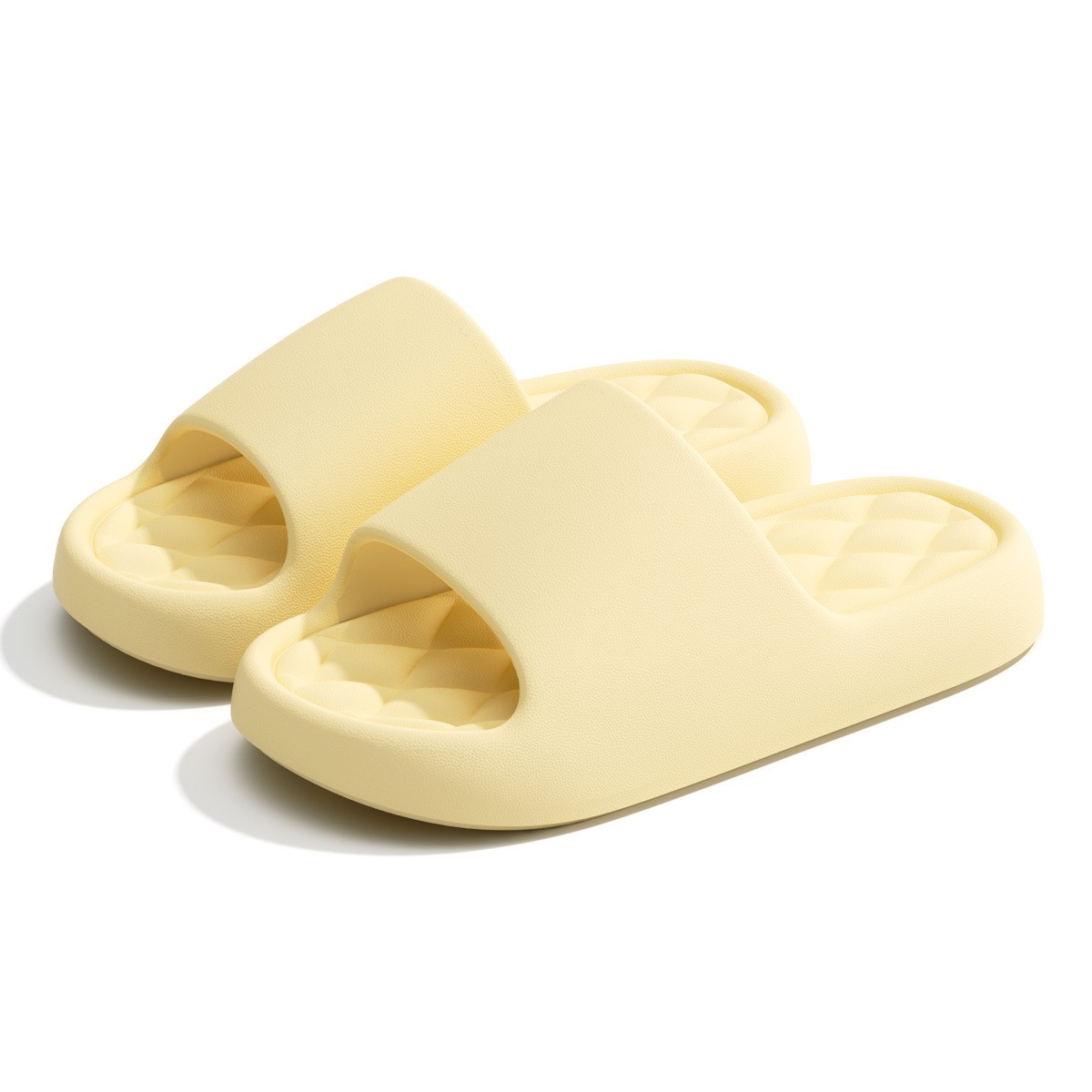 Men'S Shoes Non Slip - 女性用サマースリッパ 3.5cm厚底スライドビーチサンダル メンズプラットフォームシューズ 室内用フラットシューズ カップル用滑り止めソフトフリップフロップ