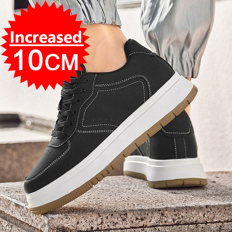 Men Shoes Size Chart - メンズインビジブル身長アップシューズ、レースアップスポーティホワイトスニーカー、8/10cm身長アップ、サイズプラス、インビジブルエレベートシューズ