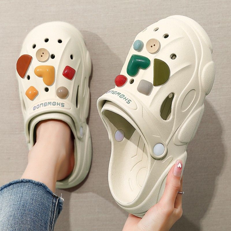 Men Shoes On Cloud - 2025年夏 レディース ビーチサンダル ラウンドトゥ スライド ミュール