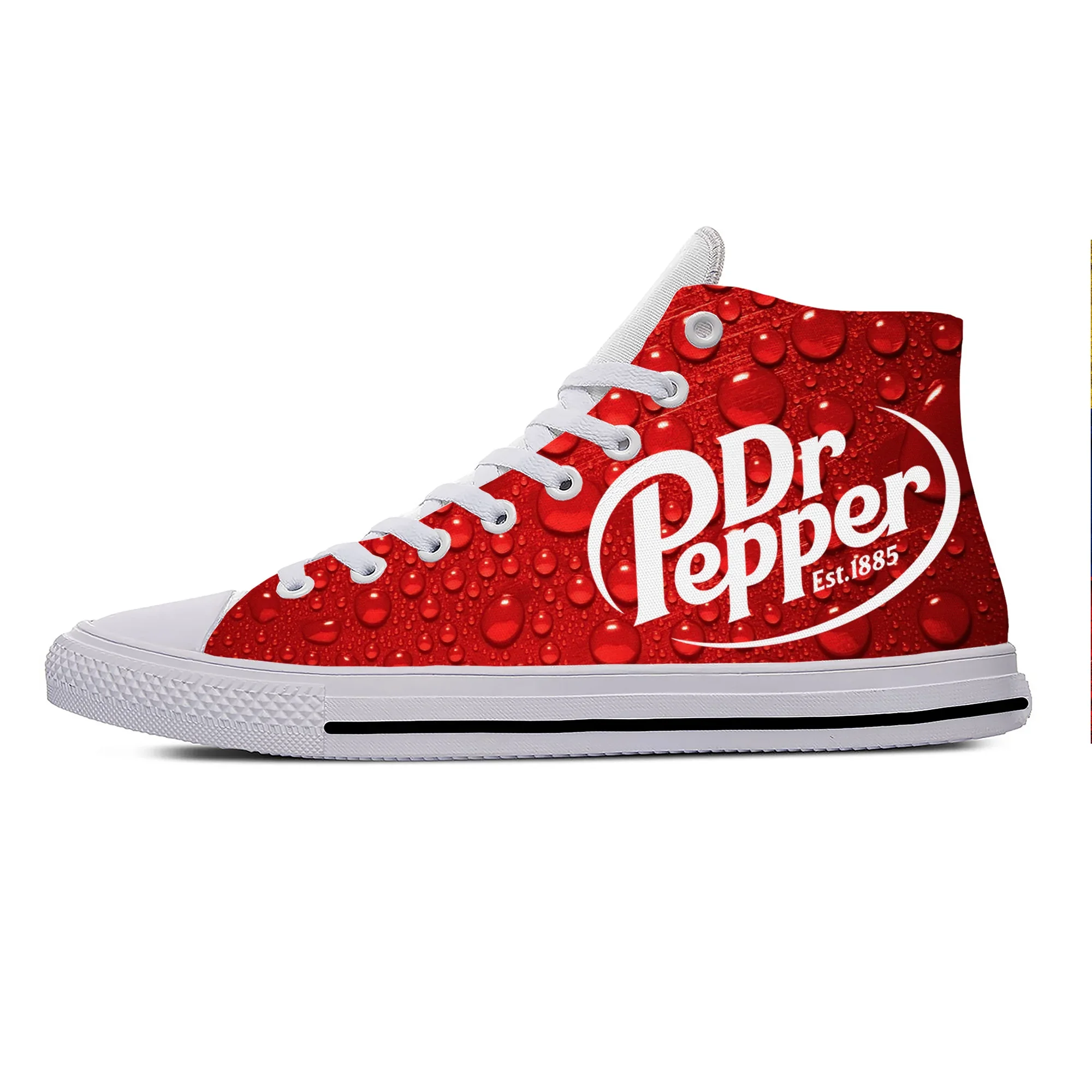 Canvas Sneaker High - DR ペッパーハイトップスニーカーメンズレディースティーンエイジャーカジュアルシューズキャンバスランニング 3D プリントシューズコスプレ通気性軽量靴
