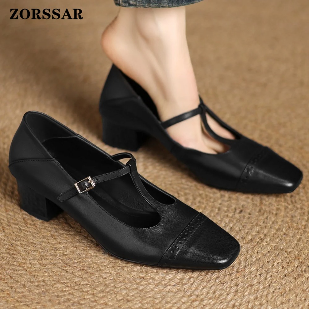 プラスサイズ 34-41 女性の牛革彫刻英国スタイル T ス - Men Shoes Elegant のレビューと価格