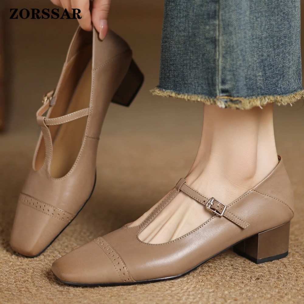 プラスサイズ 34-41 女性の牛革彫刻英国スタイル T ス - Men Shoes Elegant のレビューと価格