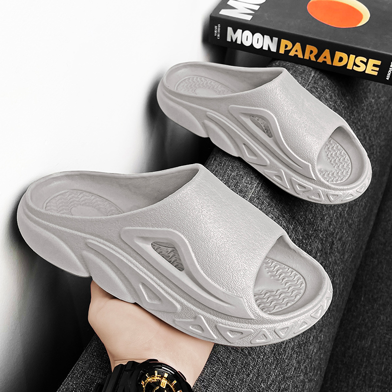 Y2K 2026 新韓国風グレー スリッパ ユニセックス ト - Men'S Shoes Non Slip のレビューと価格