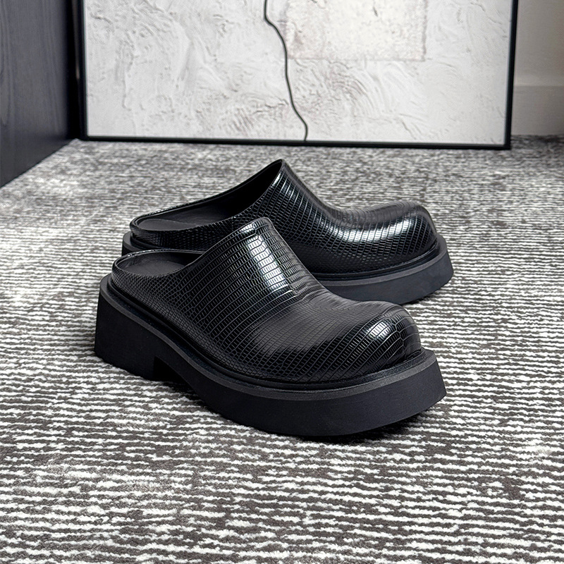 6cmヒール メンズファッションスリッパ 高級本革 2026 - Men Shoes Elegant のレビューと価格