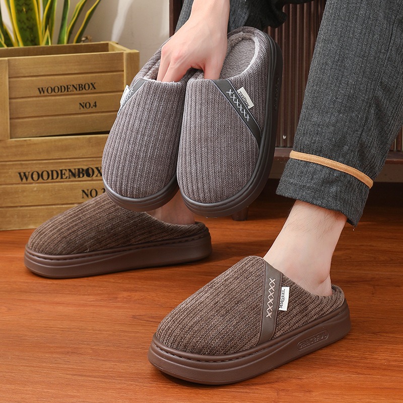冬の女性用スリッパホームプラッシュ高級デザイナー女性靴屋内カ - Men Shoes Elegant のレビューと価格