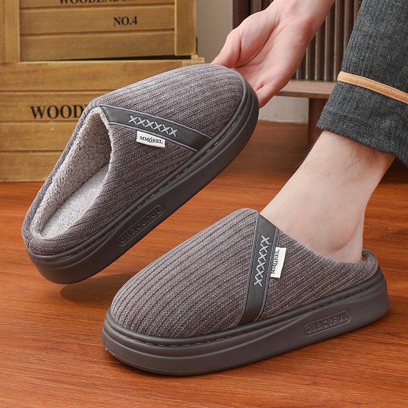 冬の女性用スリッパホームプラッシュ高級デザイナー女性靴屋内カ - Men Shoes Elegant のレビューと価格