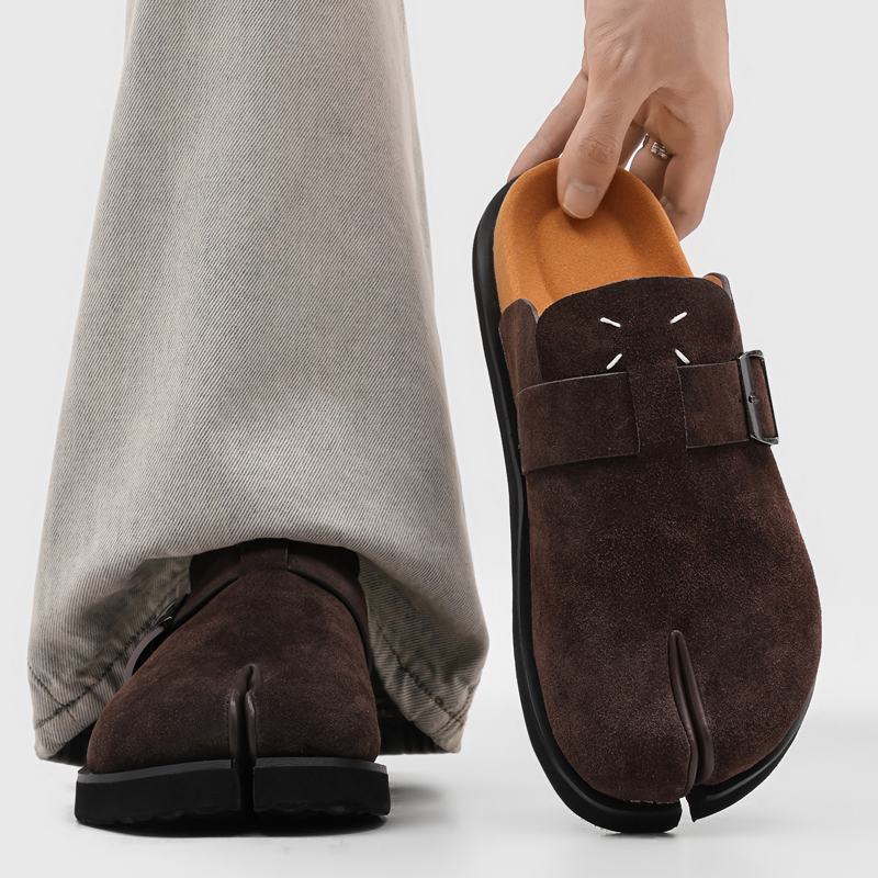 最新のトレンドメンズスプリットトゥミュールシューズ、高品質メ - Men'S Shoes With Toes のレビューと価格