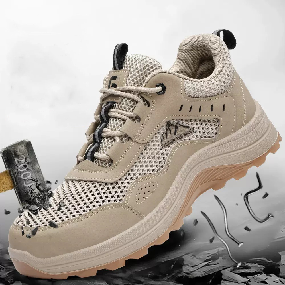 メンズスチールトゥスマートバックル夏用作業靴：耐衝撃性、耐穿 - Men'S Shoes Smart のレビューと価格