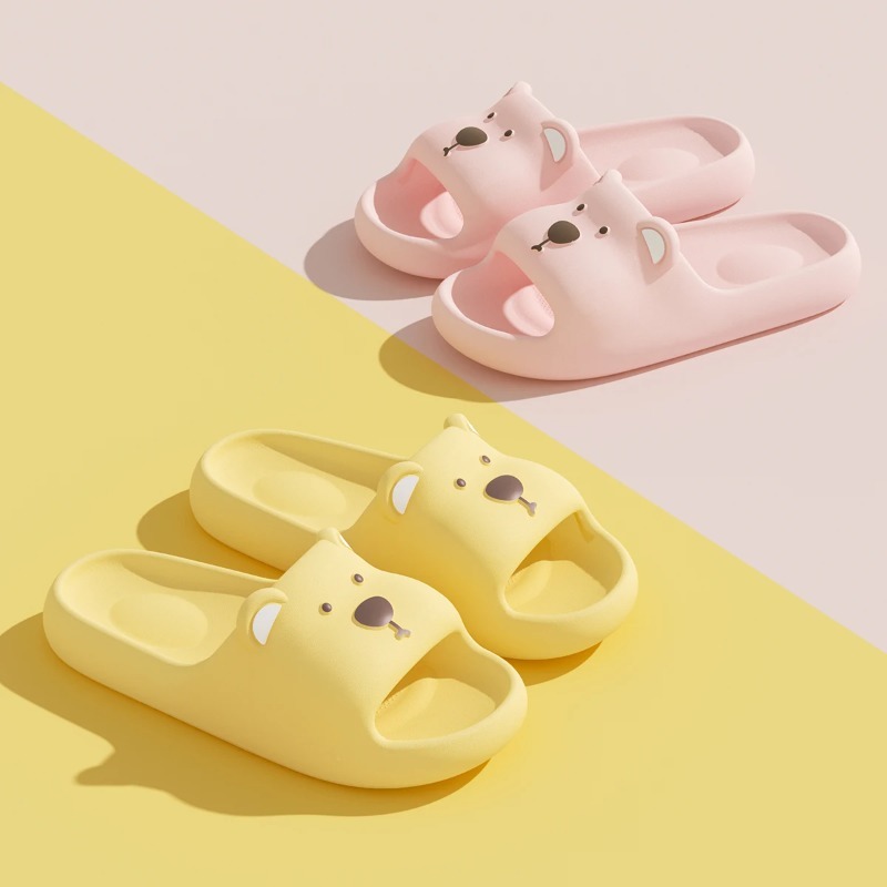 ユニセックスEVAベアーカートゥーンホームスリッパ、ソフトで - Men'S Shoes Non Slip のレビューと価格