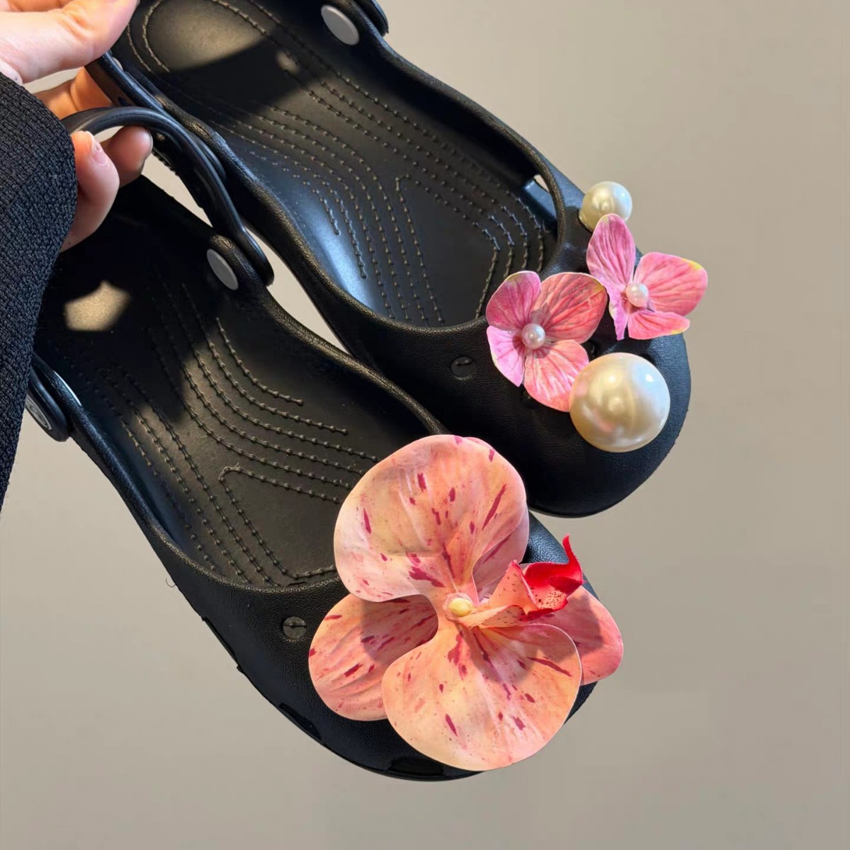 デザイナーレトロフラワーDIYバレエクロッグス女性用サマー2 - Men Shoes Elegant のレビューと価格