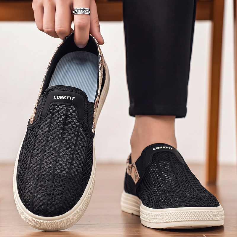 夏のメンズ穴あきメッシュスリッパ、通気性のあるアウトドアスポ - Men'S Shoes With Toes のレビューと価格