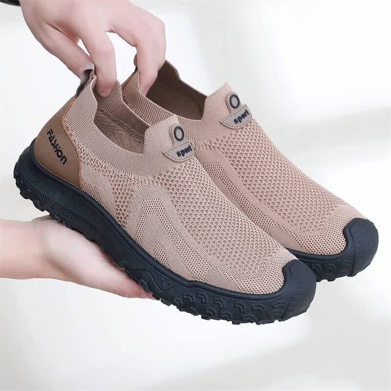 夏のメンズカジュアルシューズ弾性スリップオンデザイン衝突防止 - Men'S Shoes With Toes のレビューと価格