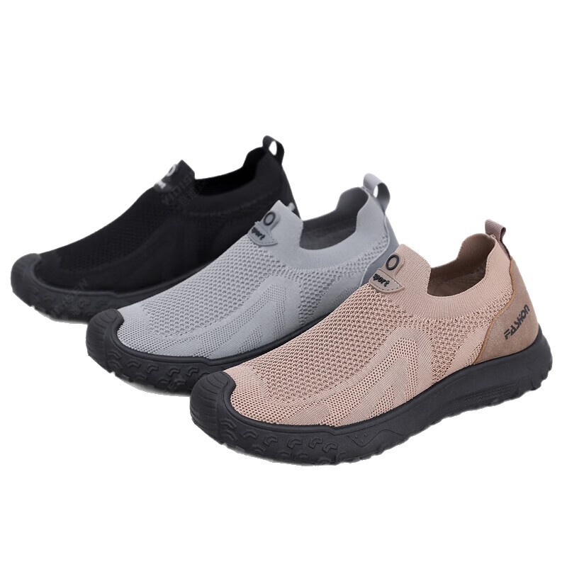 夏のメンズカジュアルシューズ弾性スリップオンデザイン衝突防止 - Men'S Shoes With Toes のレビューと価格