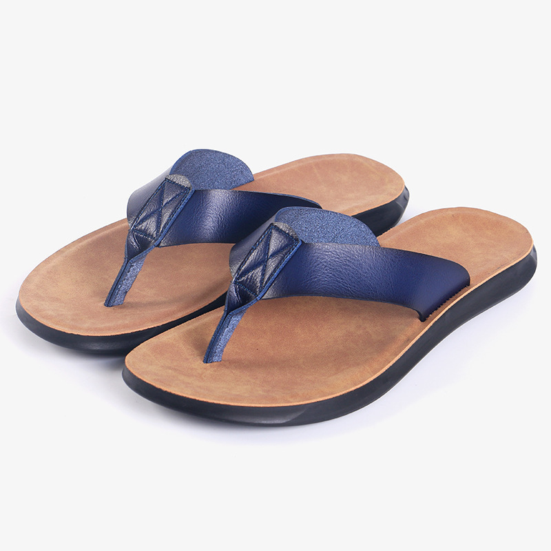 38-47 新しいイタリアンレザービーチサンダル男性用カジュ - Men'S Shoes Popular のレビューと価格