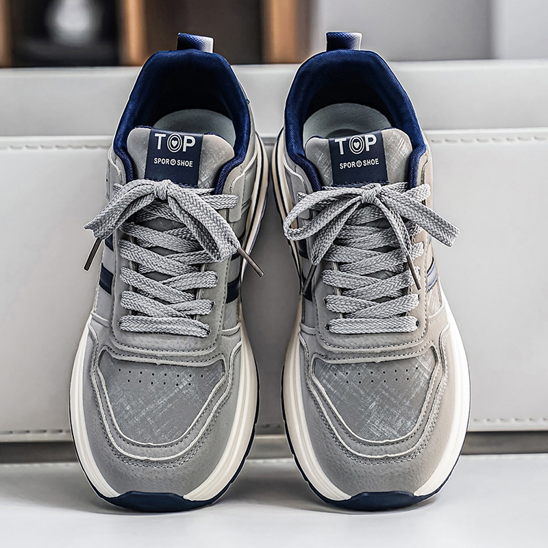 メンズレトロストライプカジュアルスニーカー、厚いクッションソ - Men Shoes Zara のレビューと価格