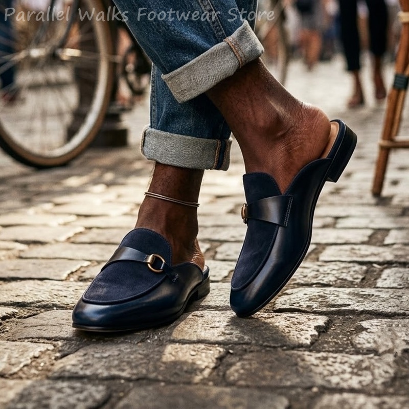 スマートカジュアル メンズ スエード パテントレザー ミュー - Men'S Shoes Smart のレビューと価格