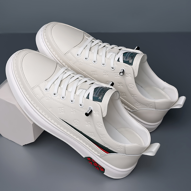 メンズ本革スニーカー,カジュアル春秋フラット/5cm,通気性 - Men Shoes Size Chart のレビューと価格