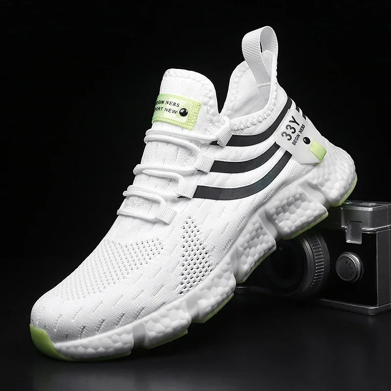 男性用の通気性メッシュのランニングシューズ,クラシックな滑り - Men Shoes Size Chart のレビューと価格