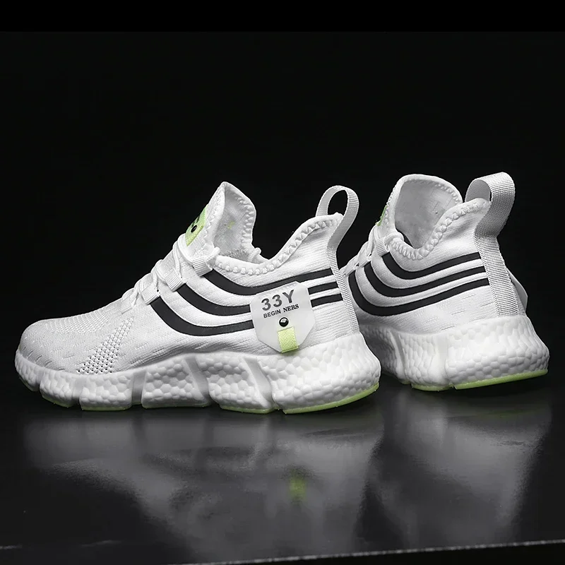 男性用の通気性メッシュのランニングシューズ,クラシックな滑り - Men Shoes Size Chart のレビューと価格