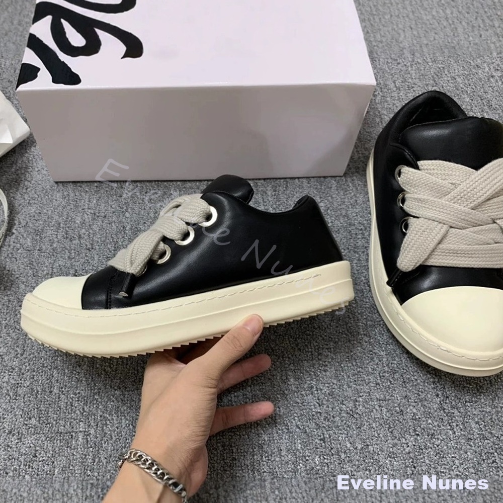 ユニセックス ブラックレザー プラットフォームスニーカー ホ - Canvas Sneaker High のレビューと価格