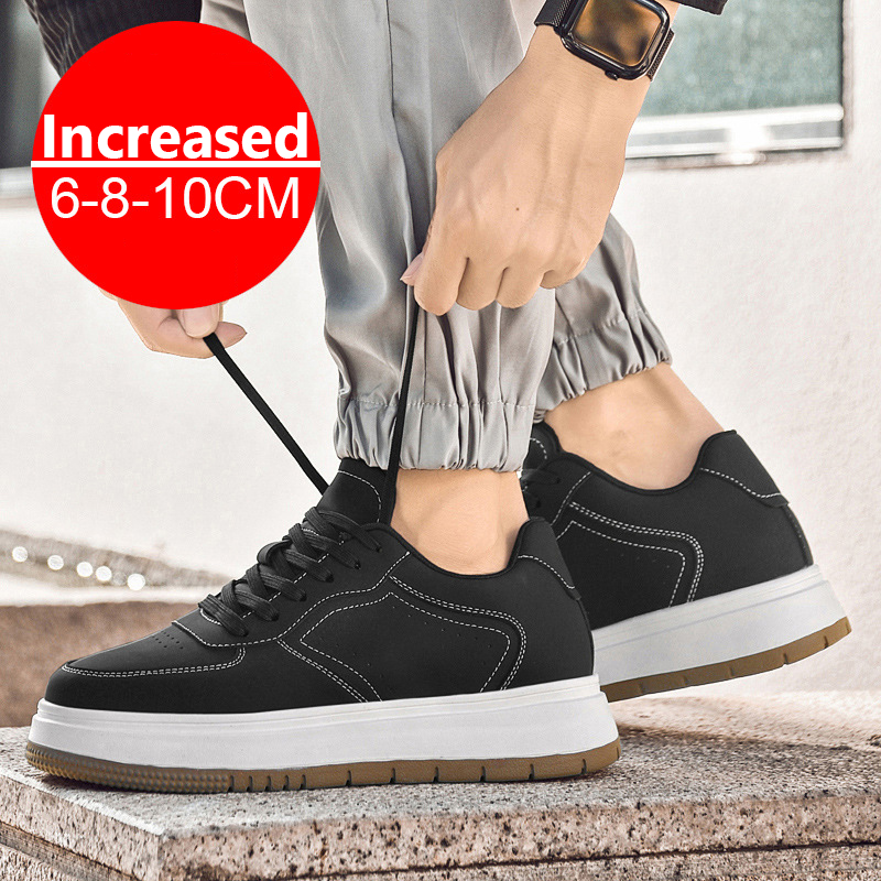 メンズインビジブル身長アップシューズ、レースアップスポーティ - Men Shoes Size Chart のレビューと価格