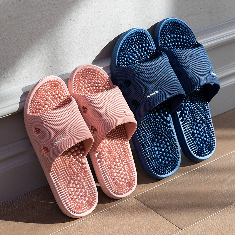 女性用マッサージスリッパ、男性用バスルームスリッパ、夏用サン - Men'S Shoes Non Slip のレビューと価格
