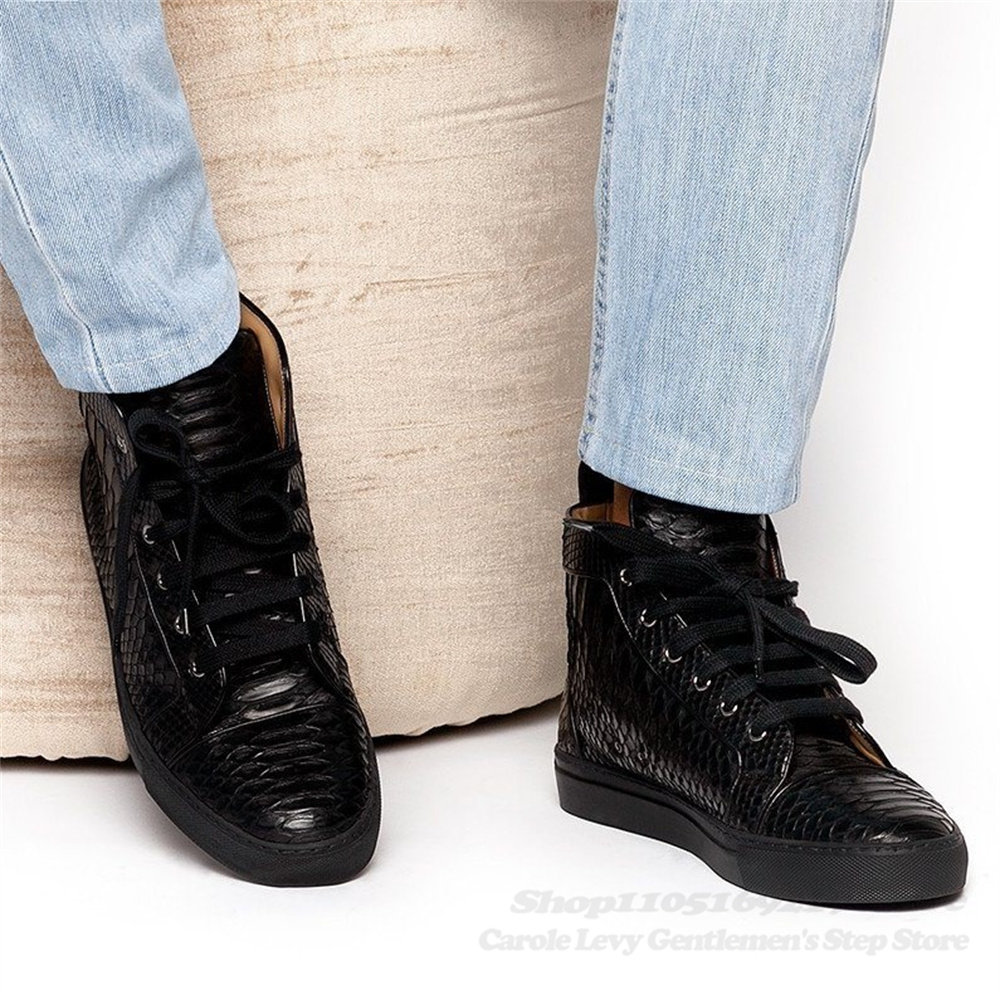 黒革ビジネスシューズ男性用ラウンドトゥ通気性カジュアル平底デ - Men Shoes Elegant のレビューと価格