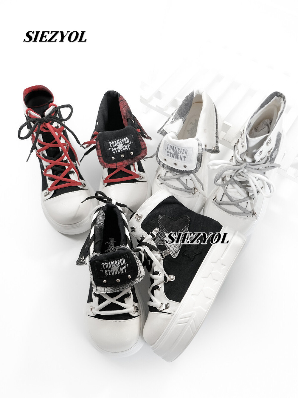 秋の新作オリジナルサブカルチャー厚底スニーカー甘い女の子学生 - Canvas Sneaker High のレビューと価格
