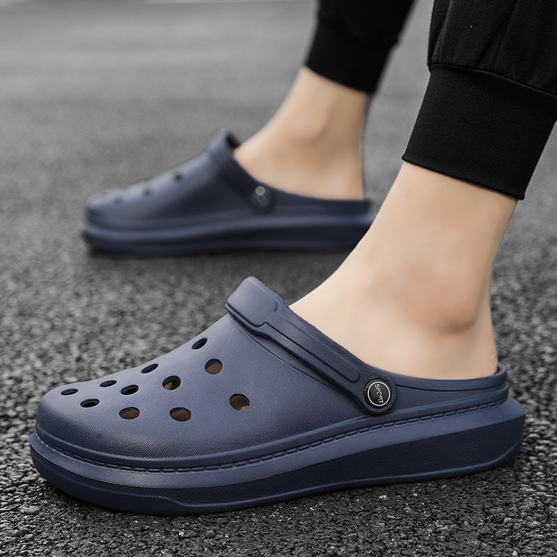 ビーチ通気性プラットフォーム男性穴スリッパオリジナルデザイナ - Men Shoes Elegant のレビューと価格
