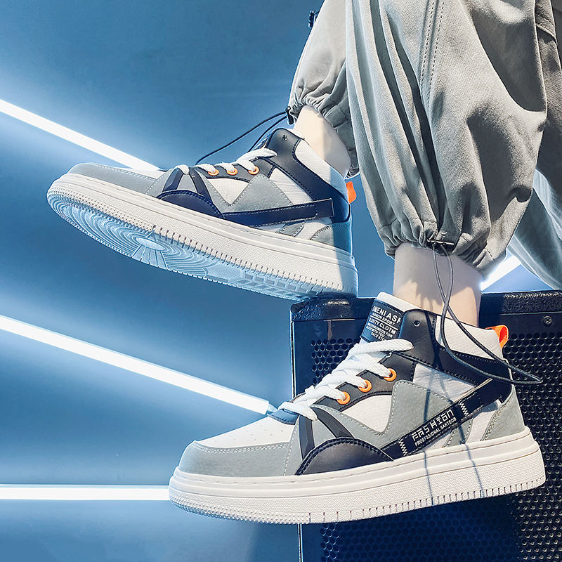 メンズ 厚底 ホワイト ハイトップ キャンバス スニーカー  - Canvas Sneaker High のレビューと価格