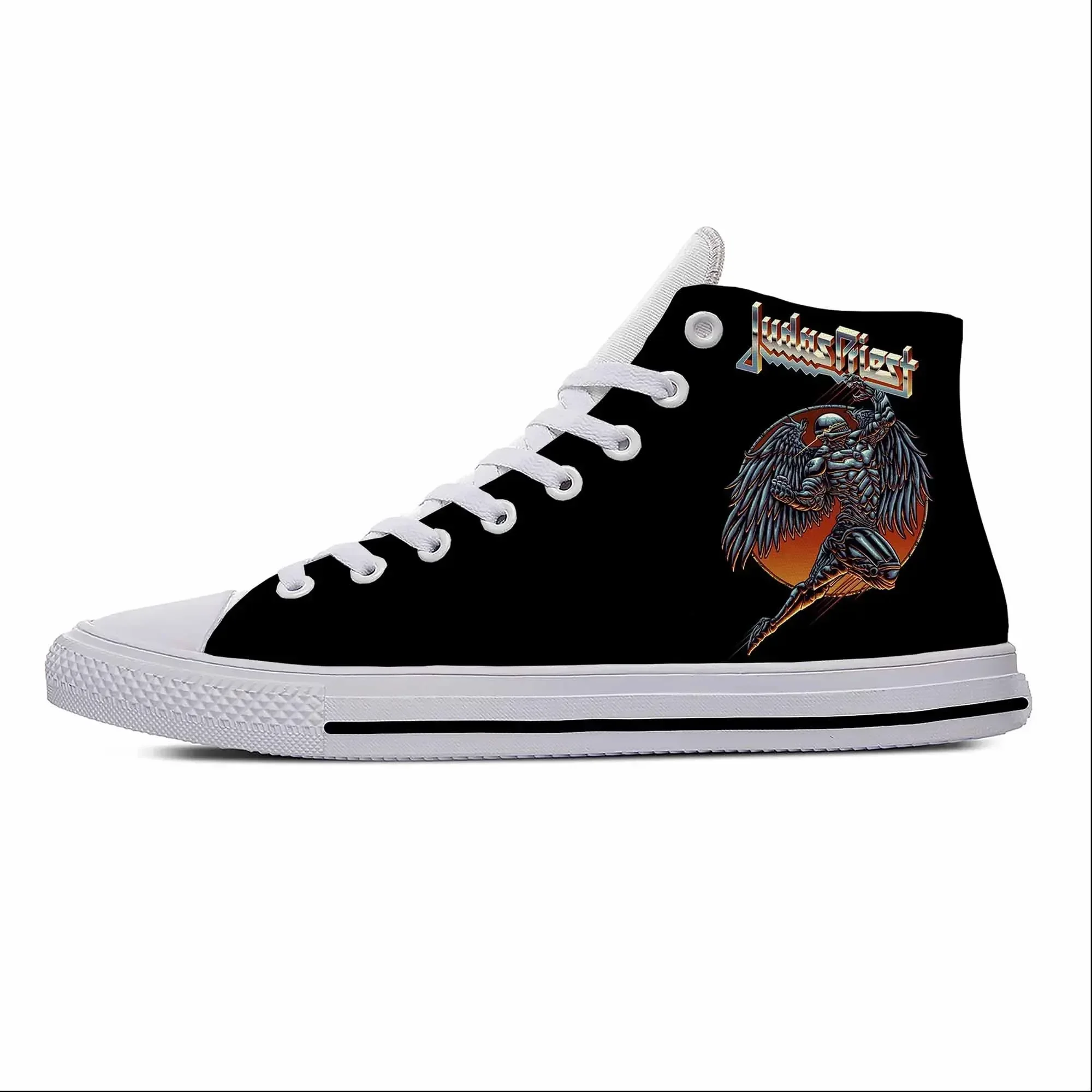プリーストヘビーメタルロックバンド音楽ジューダスファッション - Canvas Sneaker High のレビューと価格