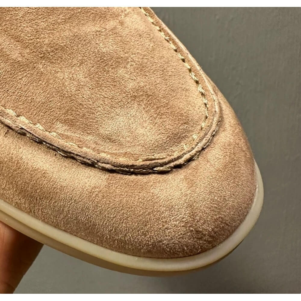 ラグジュアリーなベージュのスエードカジュアルローファー –  - Men'S Shoes Smart のレビューと価格