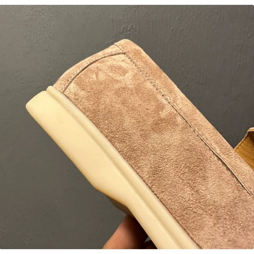 ラグジュアリーなベージュのスエードカジュアルローファー –  - Men'S Shoes Smart のレビューと価格