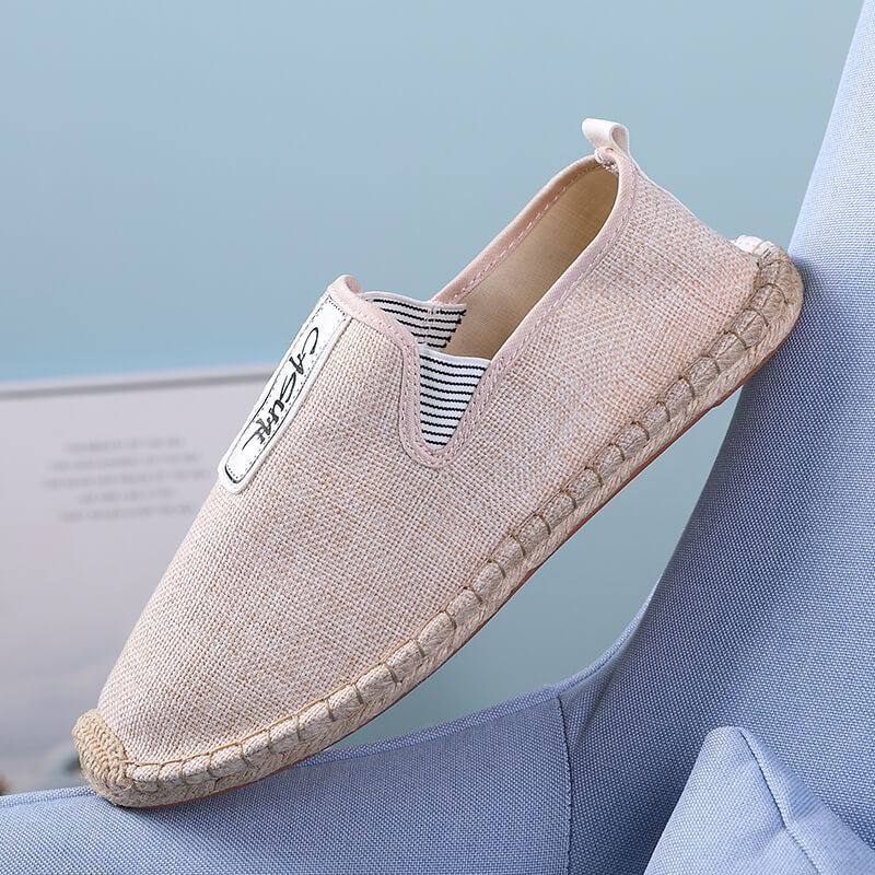 リネン製メンズカジュアルシューズ ローファー メンズフラット - Men Shoes Elegant のレビューと価格