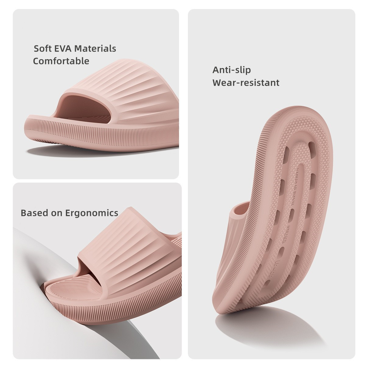 女性用サマーサンダル、滑り止めEVAソフトソールシャワースリ - Men'S Shoes Non Slip のレビューと価格